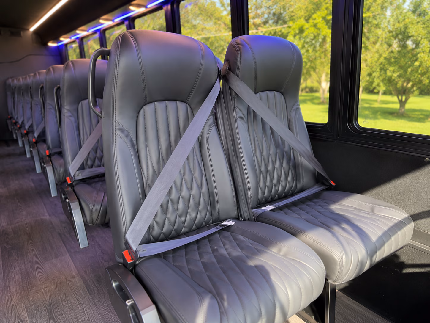 mesquite 18 passenger minibus inside