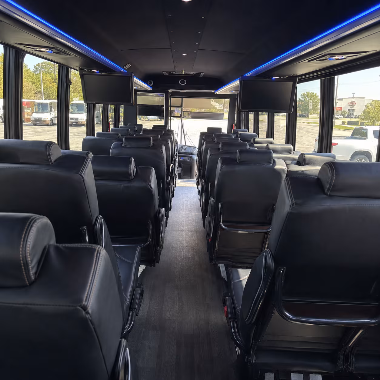 mesquite 25 passenger minibus inside