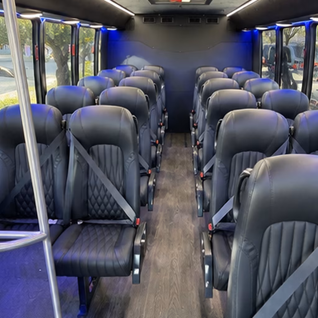 mesquite 28 passenger minibus inside