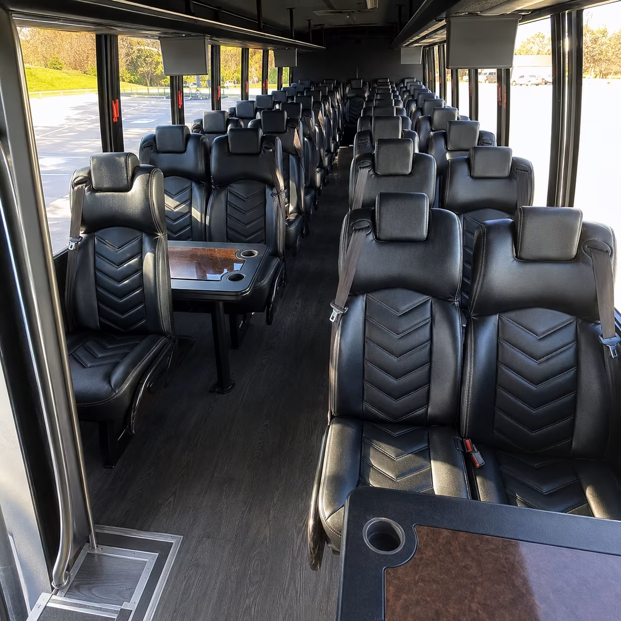 mesquite 28 passenger minibus interior