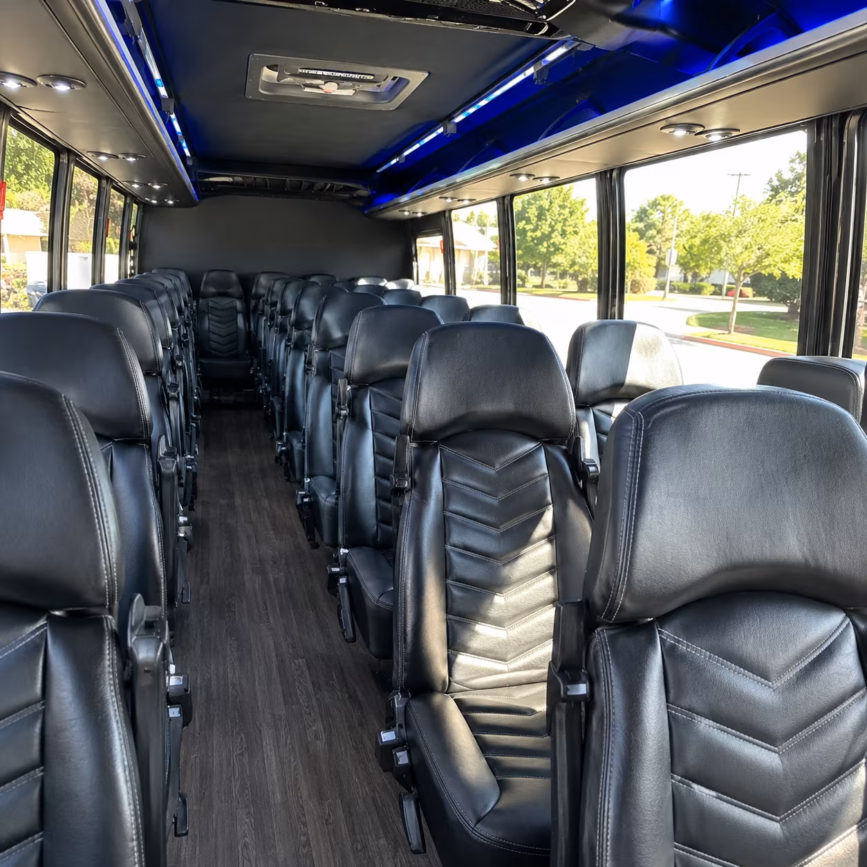 mesquite 35 passenger minibus interior
